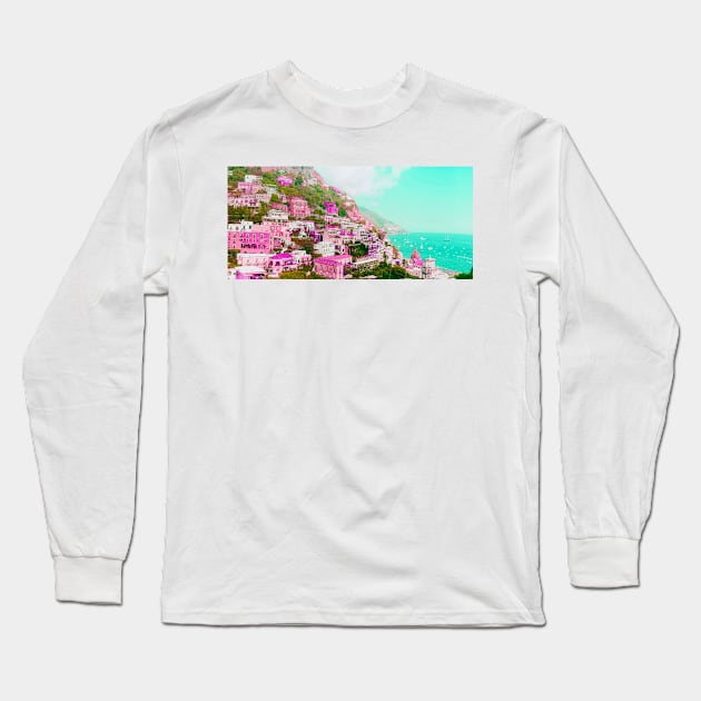 Positano No. 1 Long Sleeve T-Shirt by asanaworld